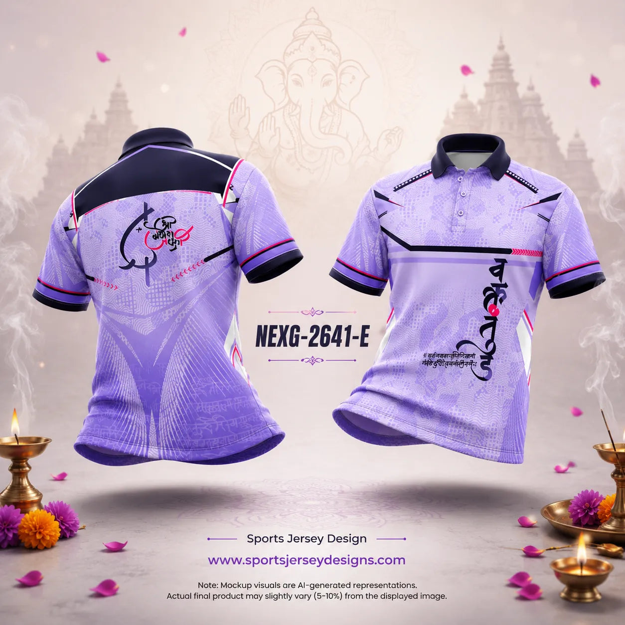 Vakratunda Ganpati Festival 2026 Sublimation Polo Jersey