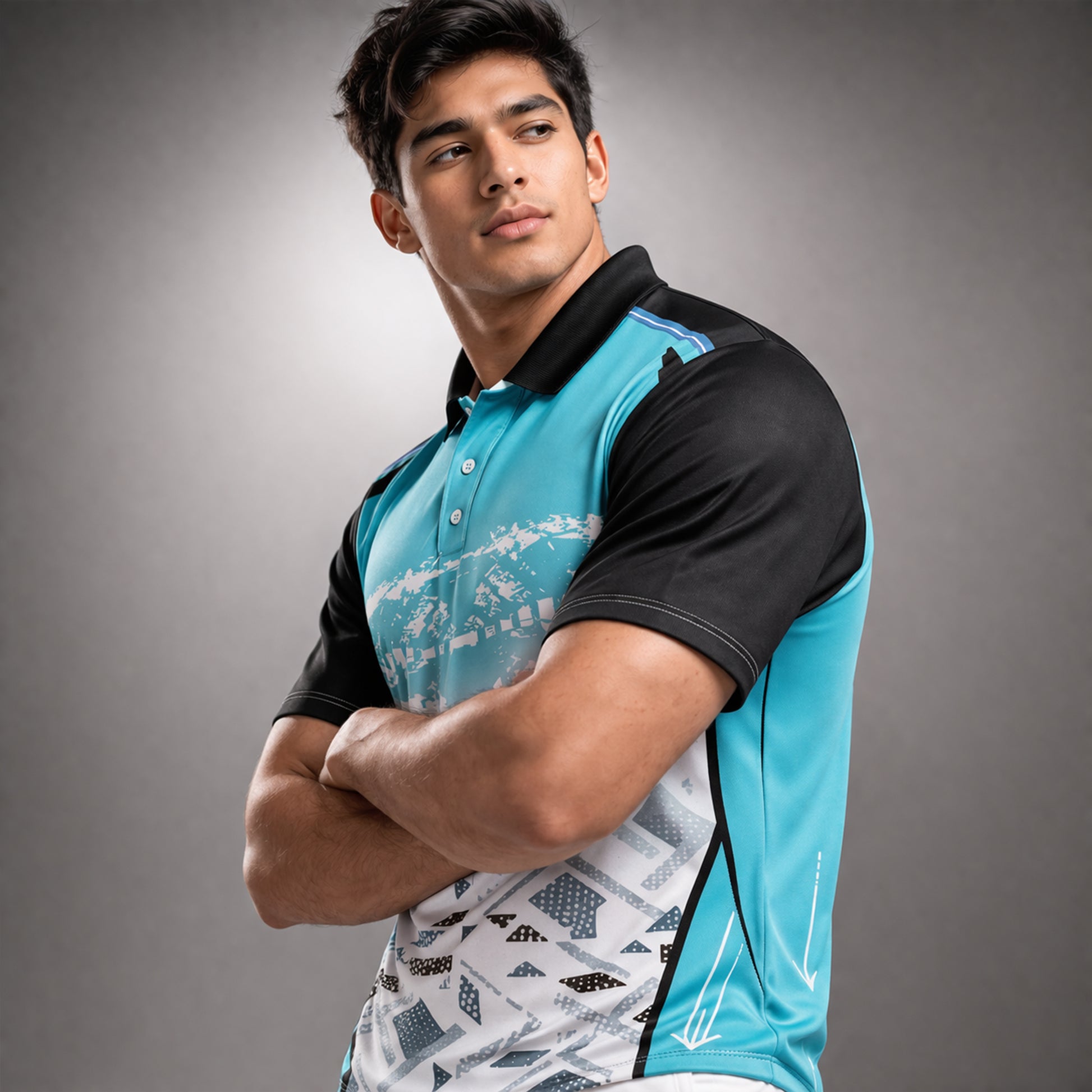 NEXFIT Cricket Jersey NEX-9032 Dry Fit Polyester Breathable Sports T-Shirt for Men - View 2