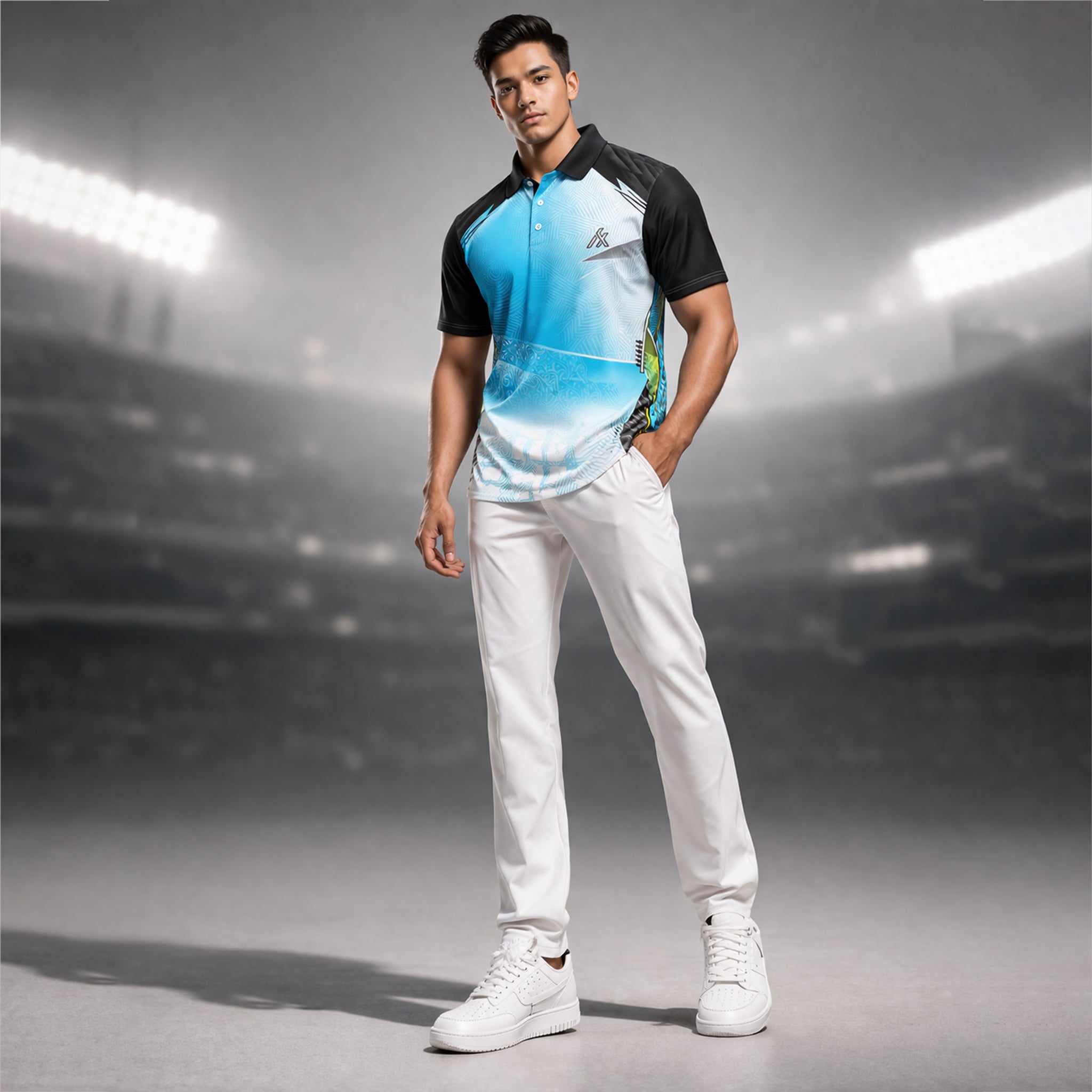 NEXFIT Cricket Jersey NEX-9034 Dry Fit Polyester Breathable Sports T-Shirt for Men - View 2