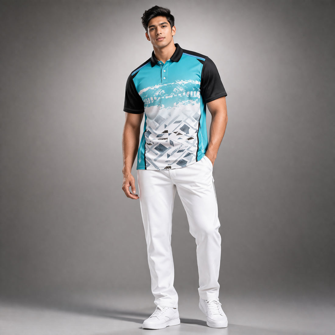 NEXFIT Cricket Jersey NEX-9032 Dry Fit Polyester Breathable Sports T-Shirt for Men