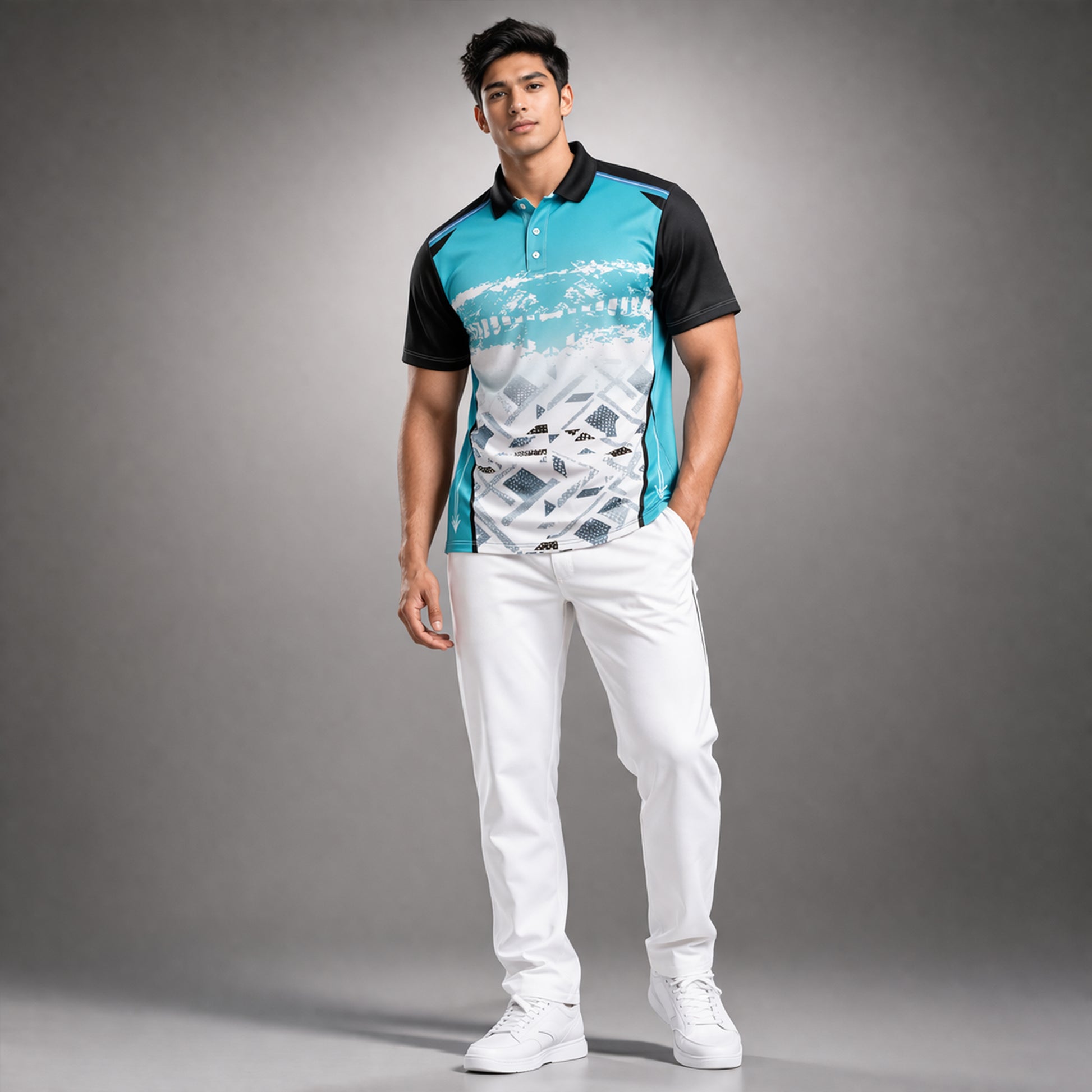 NEXFIT Cricket Jersey NEX-9032 Dry Fit Polyester Breathable Sports T-Shirt for Men
