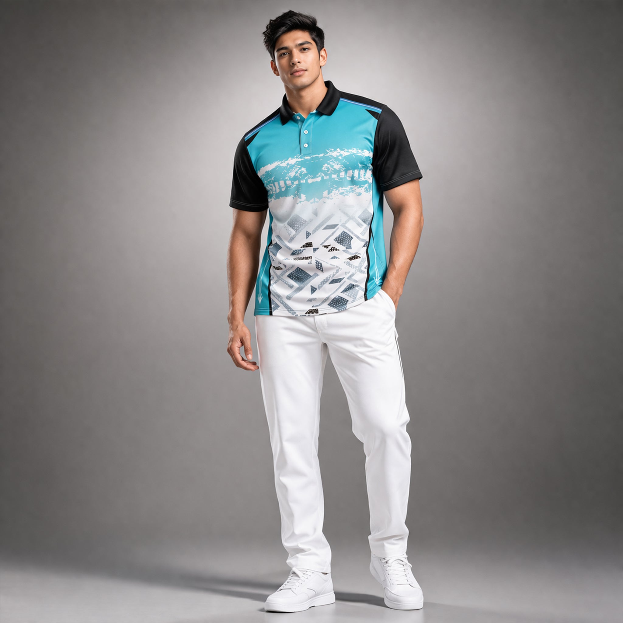 NEXFIT Cricket Jersey NEX-9032 Dry Fit Polyester Breathable Sports T-Shirt for Men