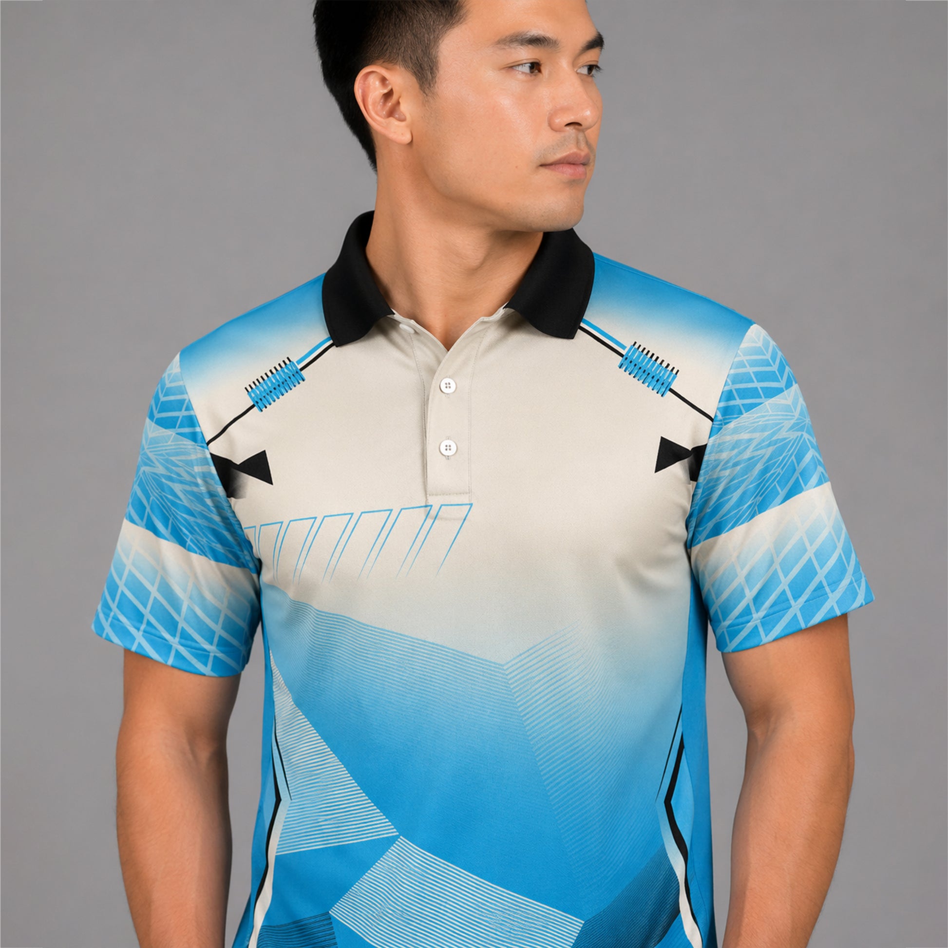 NEXFIT Cricket Jersey NEX-9031 Dry Fit Polyester Breathable Sports T-Shirt for Men - View 2