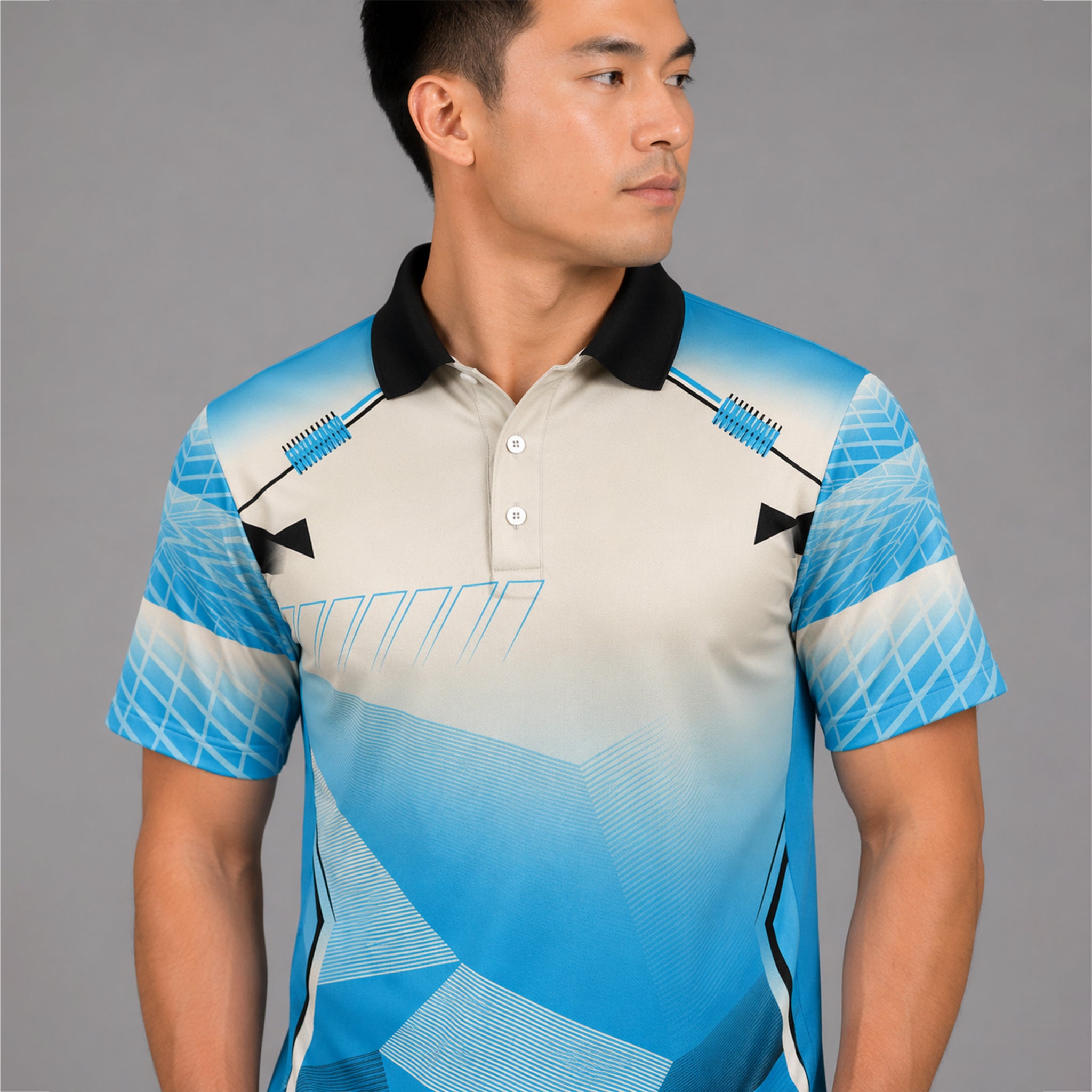 NEXFIT Cricket Jersey NEX-9031 Dry Fit Polyester Breathable Sports T-Shirt for Men - View 2